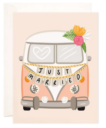Just Married Van Card