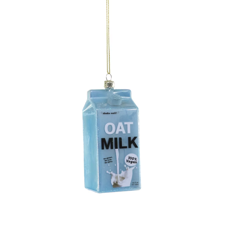 Glass Ornament - Oat Milk
