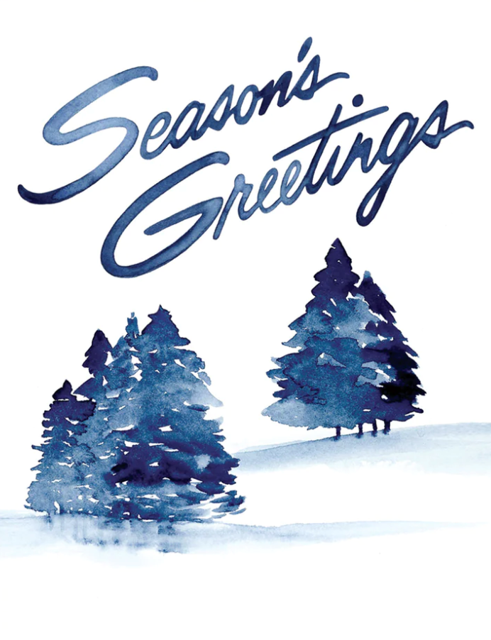 Wintery Season's Greetings Card