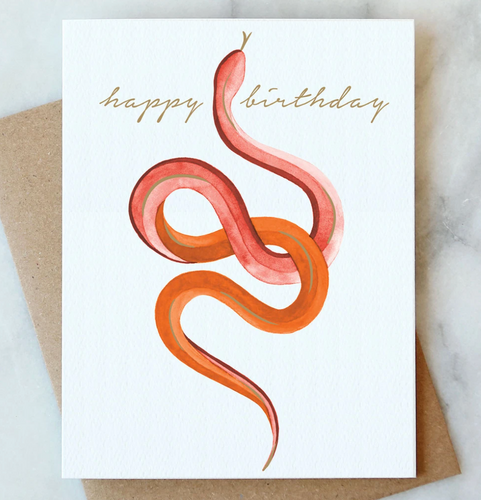 Snake Birthday Card