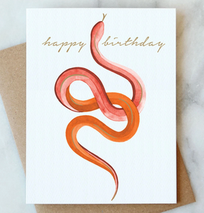 Snake Birthday Card