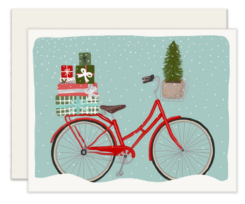 Holiday Bicycle Card