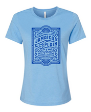 Load image into Gallery viewer, Blue On Blue JP Card Womens Shirt
