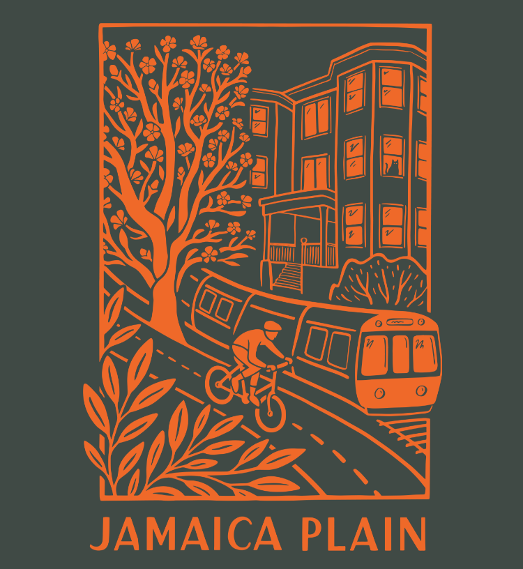 Orange On Green JP Scene Unisex Shirt