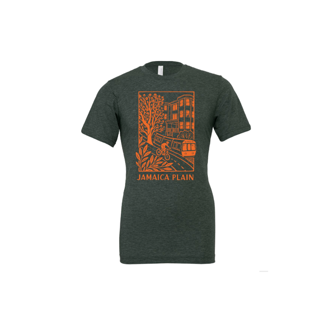Orange On Green JP Scene Unisex Shirt XL