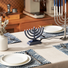 Load image into Gallery viewer, Menorah - &quot;Go&quot; Light Anywhere Navy
