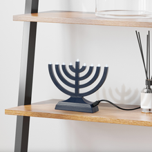 Load image into Gallery viewer, Menorah - &quot;Go&quot; Light Anywhere Navy
