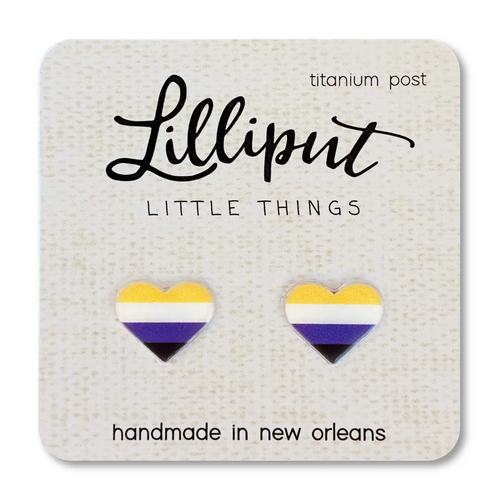 Lilliput Little Things - Non Binary Pride Earrings