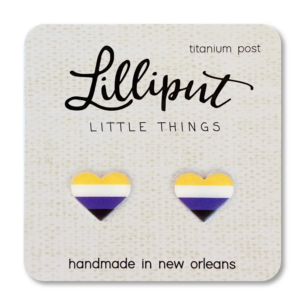 Lilliput Little Things - Non Binary Pride Earrings