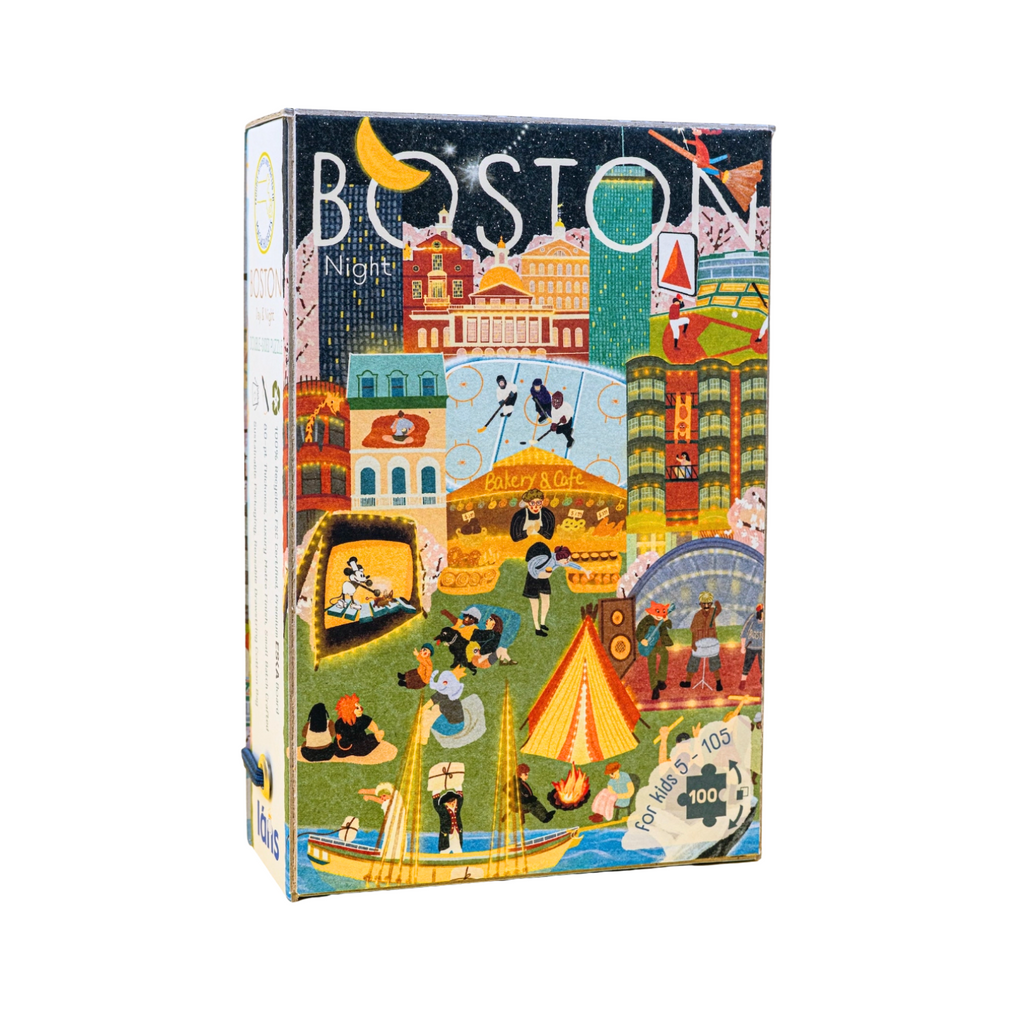 Double-Sided Puzzle - Boston Day & Night