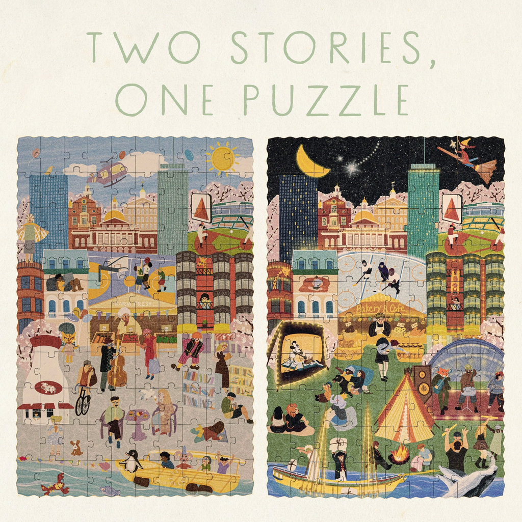 Double-Sided Puzzle - Boston Day & Night