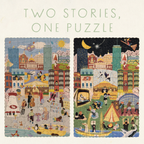 Double-Sided Puzzle - Boston Day & Night