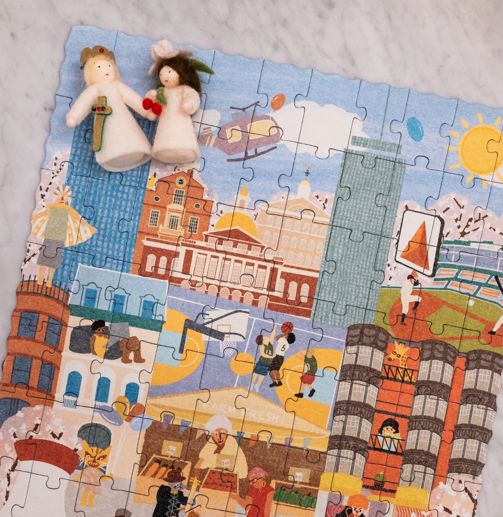 Double-Sided Puzzle - Boston Day & Night