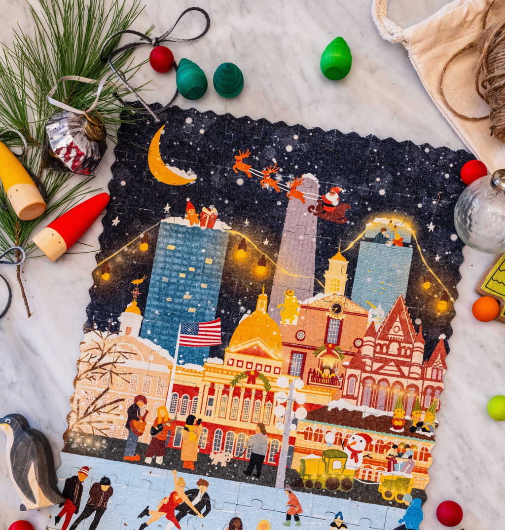 Double-Sided Puzzle - Boston Seasons