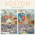 Boston Then and Now 100 PC Puzzle