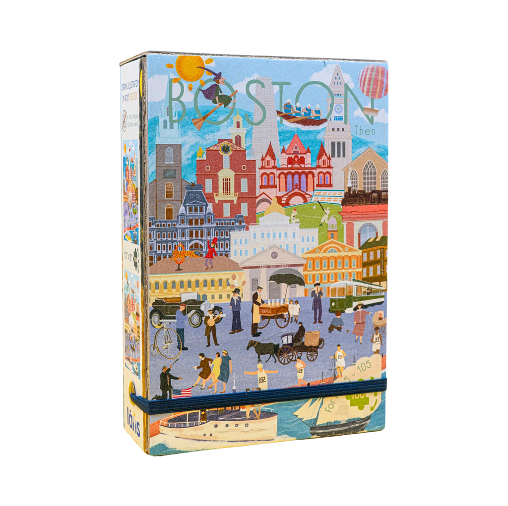 Double-Sided Puzzle - Boston Then & Now