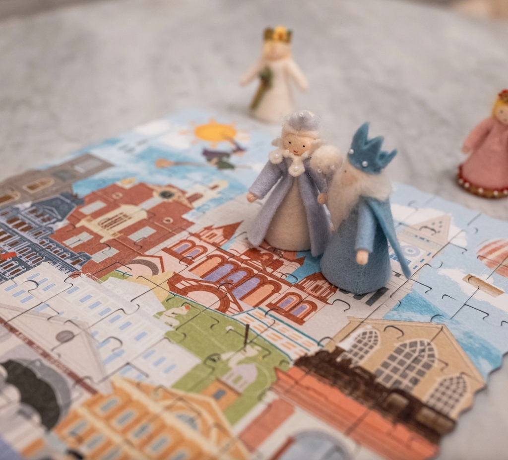 Double-Sided Puzzle - Boston Then & Now