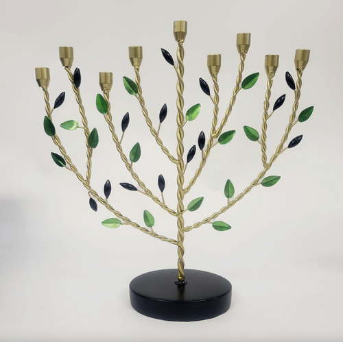 Menorah - Hand-Crafted Olive Tree