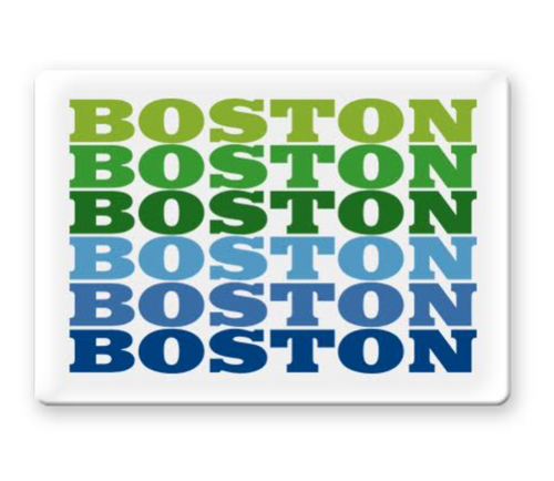 Boston Blue Supergraphic Magnet