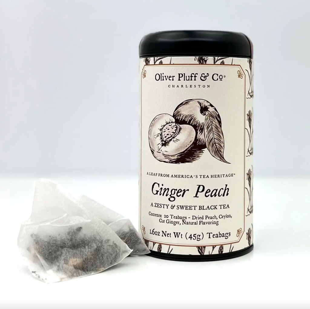 1.6oz Teabag Tin Ginger Peach