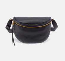 Load image into Gallery viewer, Black Stitched Juno Belt Bag
