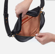 Load image into Gallery viewer, Black Stitched Juno Belt Bag
