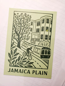 OC JP 4X6 Postcards Light Green Scene