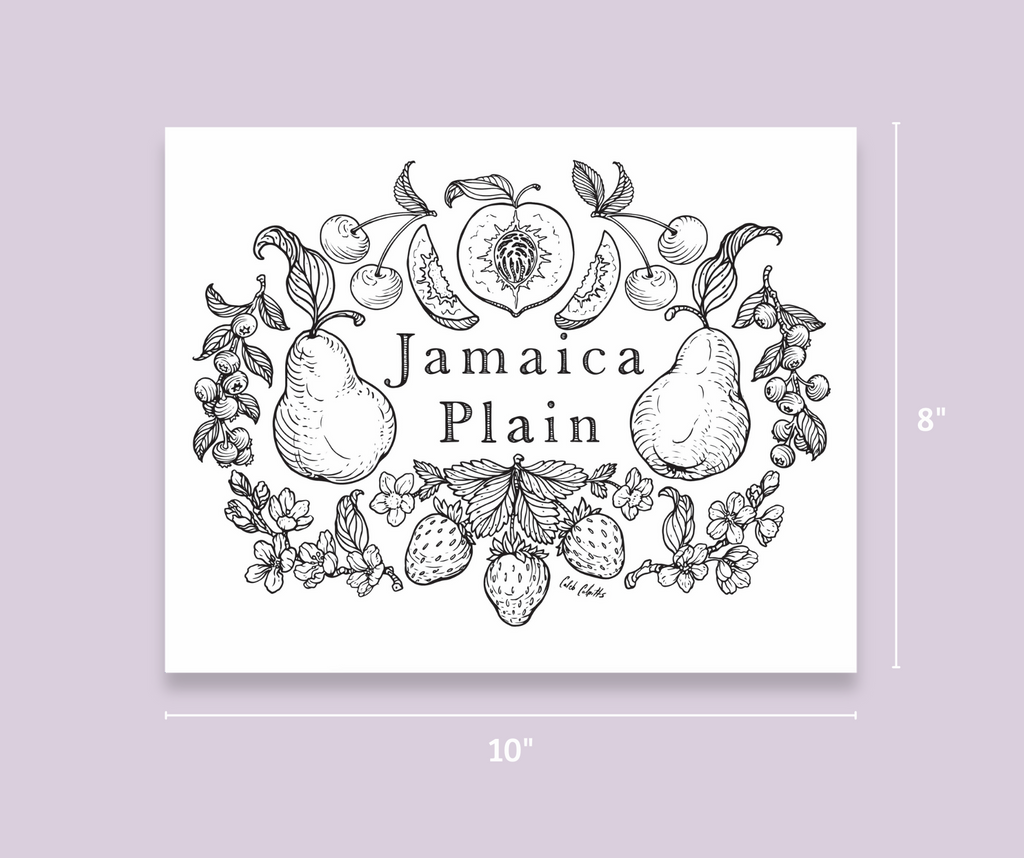 Print - JP Fruit Black/White