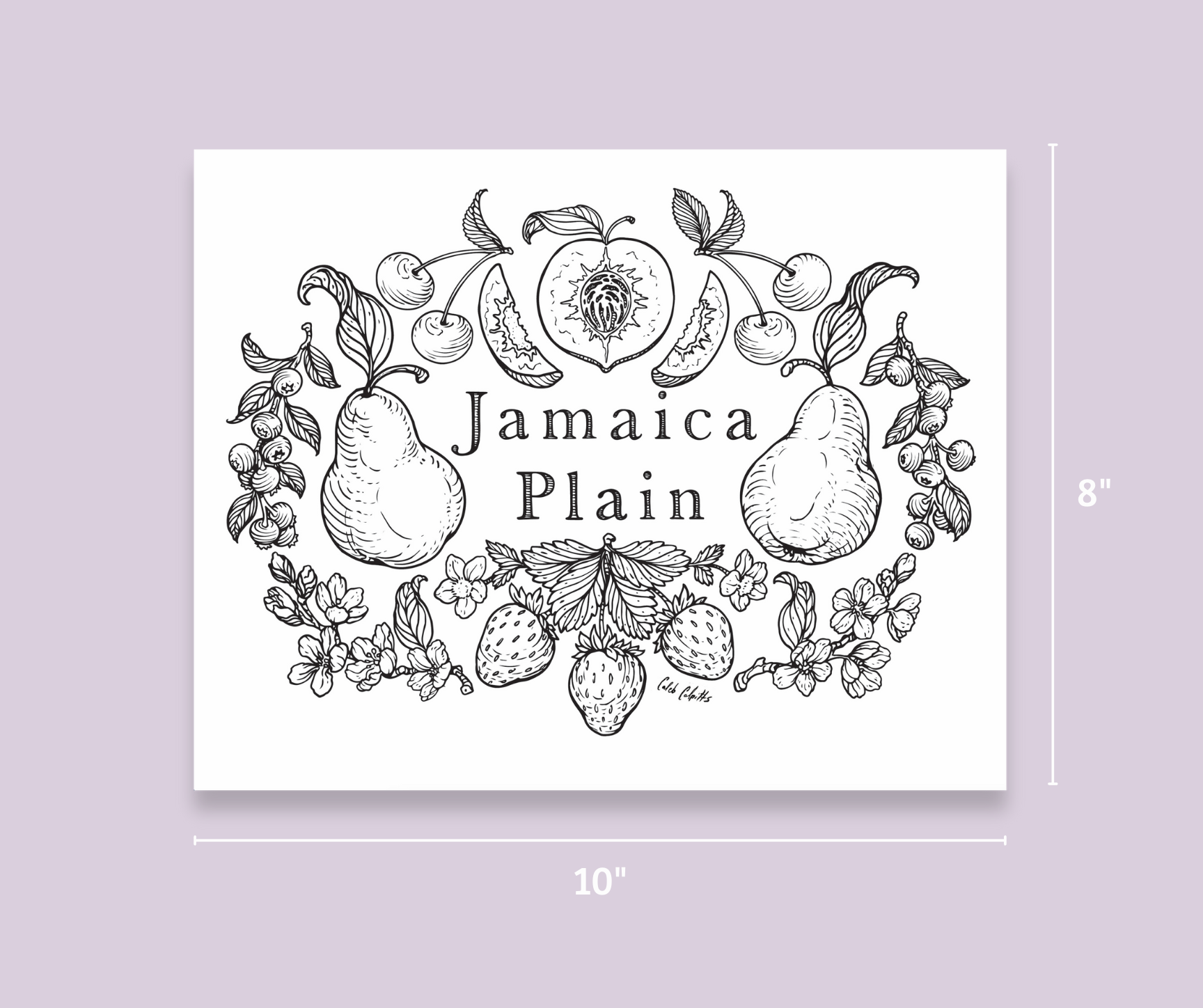 Print - JP Fruit Black/White