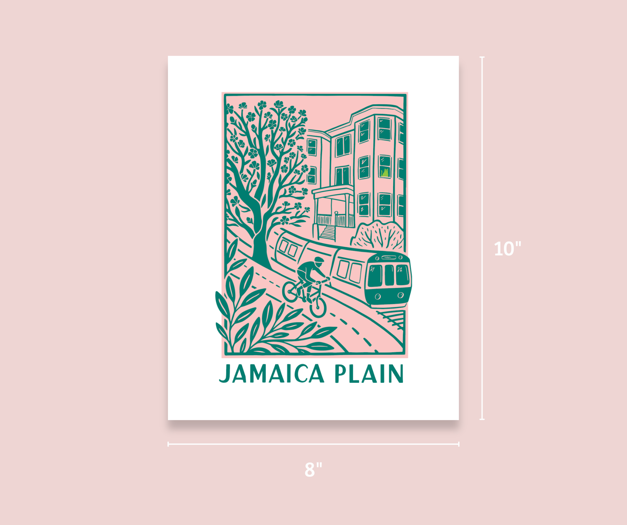 Print - JP Scene Pink/Teal