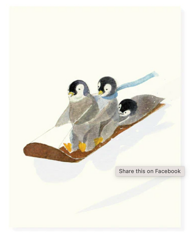 Cowabunga Penguin Card