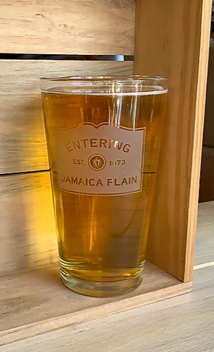 Entering JP Pint Glass