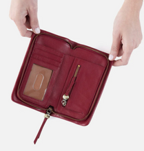 Load image into Gallery viewer, Wine Cass Large Leather Wallet
