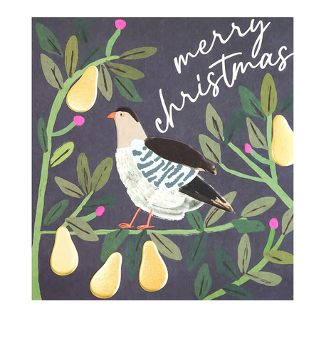 Partridge in A Pear Tree Christmas Card