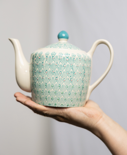 Teapot - Art Deco Blue