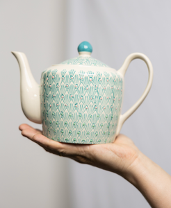 Teapot - Art Deco Blue