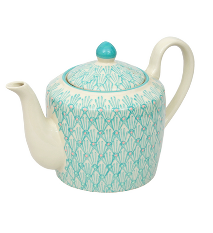 Teapot - Art Deco Blue