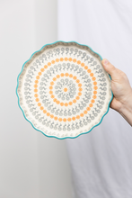 Load image into Gallery viewer, Quiche Dish - Floral Orange
