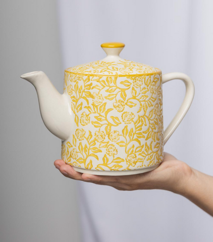 Teapot - Yellow Rustic