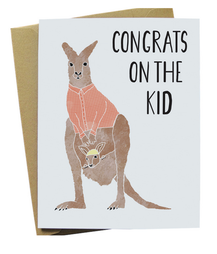 Congrats On Kid Kangaroo Card