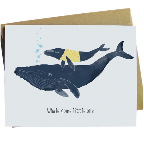 Whale-come Little One Card