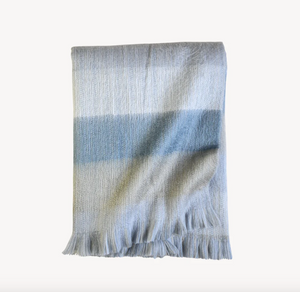 Mussel Mood Fringe Alpaca Throw