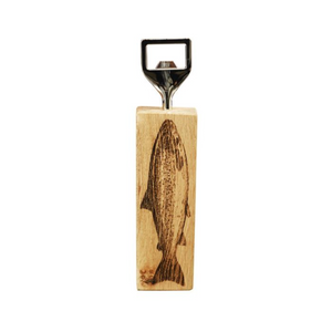 Oak Bottle Opener - Salmon