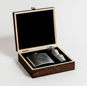 Hip Flask & Cup Set - Stag