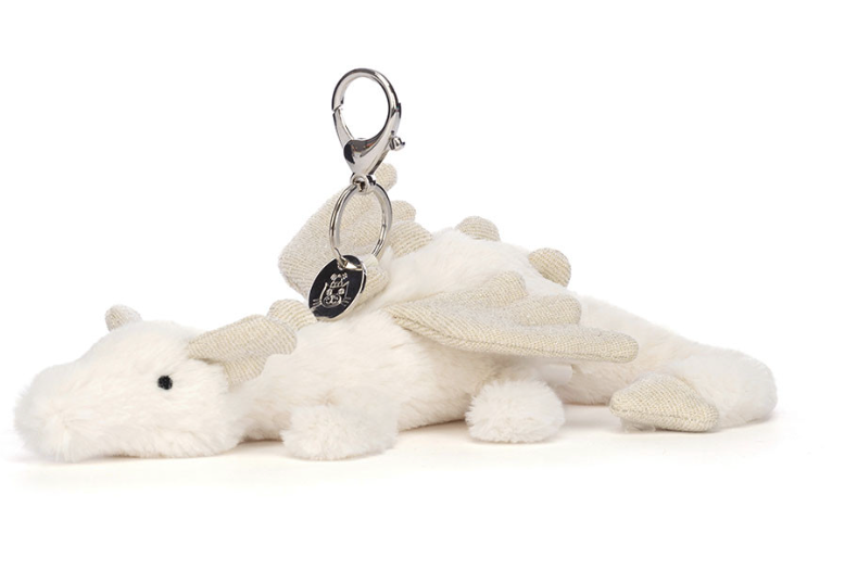 Snow Dragon Bag Charm