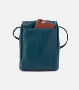 Midnight Teal Fern Crossbody Bag