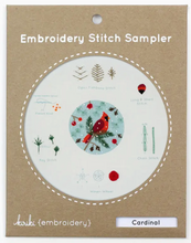 Load image into Gallery viewer, Embroidery Stitch Sampler Cardinal
