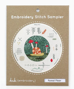 Embroidery Stitch Sampler Forest Floor