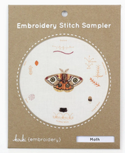 Load image into Gallery viewer, Embroidery Stitch Sampler Moth
