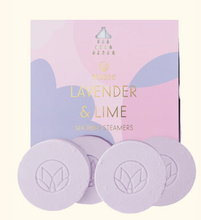 Load image into Gallery viewer, Lavender &amp; Lime Shower Steamers
